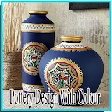 Pottery Design With Colour icon