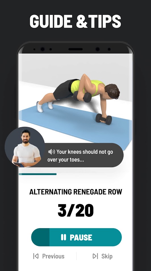 #5. Dumbbell Workout at Home (Android) Ved: Leap Fitness Group