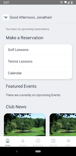 Washington Club CT Screen 2
