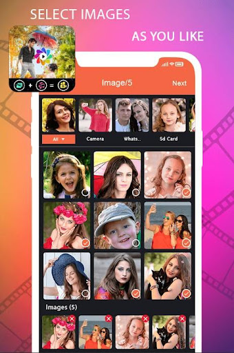 Android application Photo Video Maker with Music - screenshort
