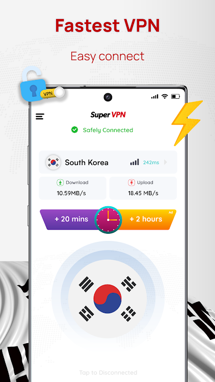South Korea VPN: Get Seoul IP - New - (Android)
