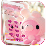 Cute Bear Theme Pink Bow Bear  Icon