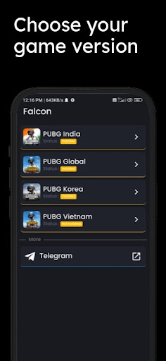 Falcon GFX for PUBJI & BGM Screen 2