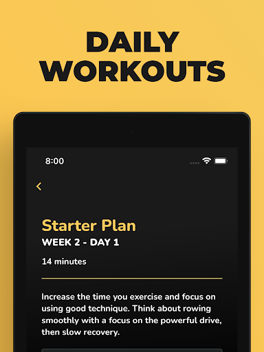 Screenshot of Start Rowing - Rowing Workouts