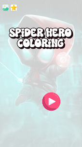 herói aranha: colorir