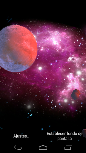 3D Galaxy Live Wallpaper Screen 3