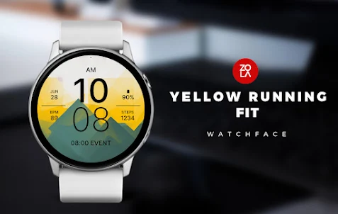 Yellow Running Fit Watch Face