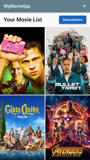 Android application MyMovieApp screenshort