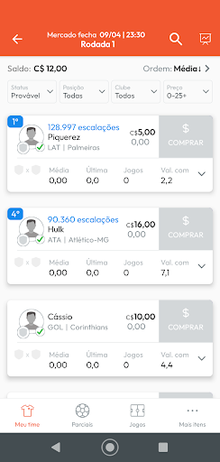 Parciais CFC Screenshot 2 - AppWisp.com