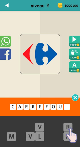 Logo Test: Franu00e7ais Quiz & Jeu, Devinez la Marque screenshots 5