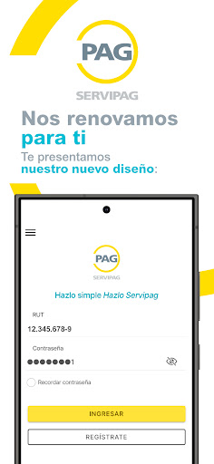 Android application Servipag screenshort