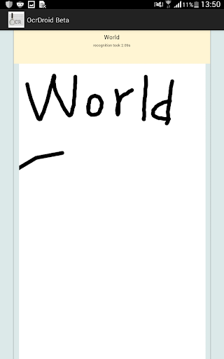 Android application OCR Droid Beta screenshort