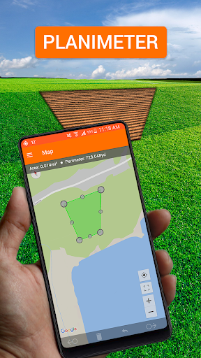 Android application Planimeter: Field Area Measure screenshort