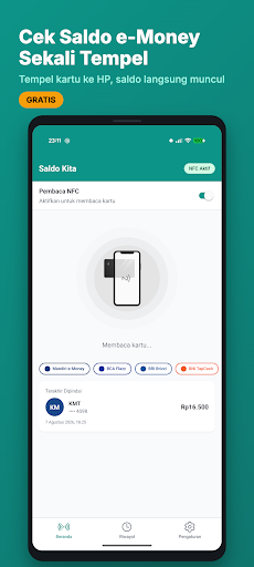 Cek Saldo Kita: e-Money NFC screenshot 1