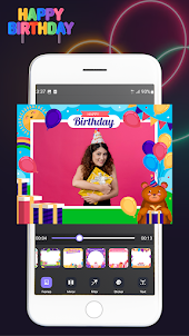 birthday video maker with song