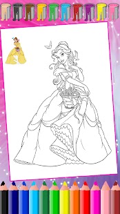 Prinzessin Färbung Spiel Screenshot