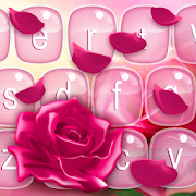 Pink Rose Keyboard  Icon