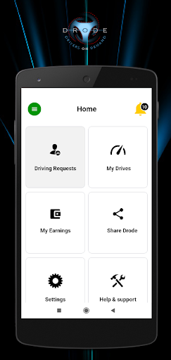 DRODE :- APP FOR DRIVER Screen 3