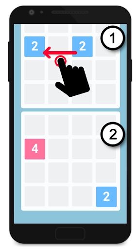 Android application 2048 game puzzle screenshort