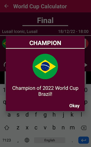 World Cup 2022 Calculator 1.3 screenshots 2