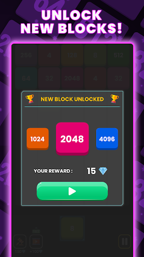 2048 Endless X2 Blocks Puzzle