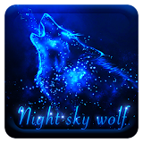 Night sky wolf Keyboard theme icon