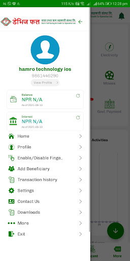 Devis Fall Mobile Banking Screen 3