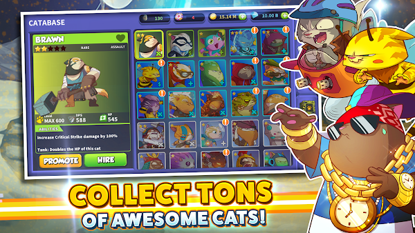 Tap Cats: Idle Warfare screenshot 4