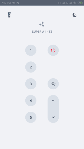 Android application Remote for Superfan screenshort