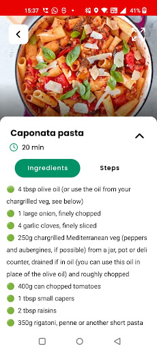 Recipe Club - Cook Your Choise Screen 2