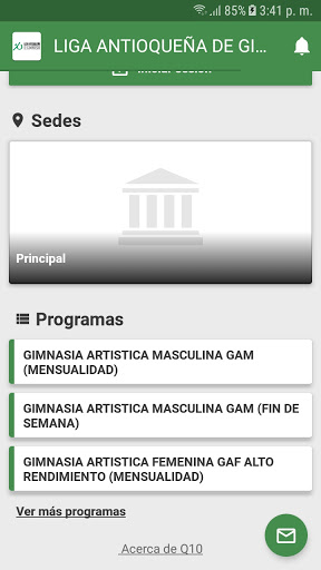 LIGA ANTIOQUEÑA DE GIMNASIA Screen 2