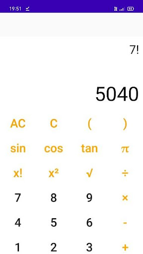 Scientific Calculator Screen 3