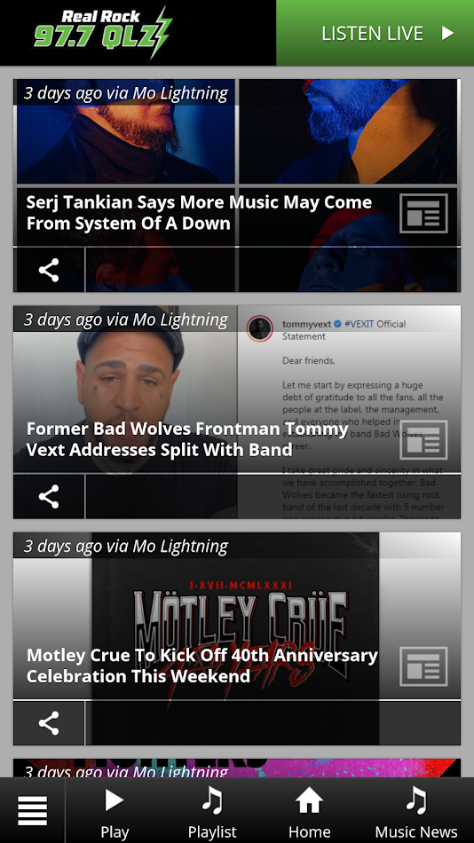 #3. 97.7 QLZ (Android) Podle: Woodward Communications Inc