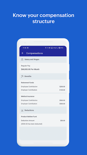 Screenshot of Employee Portal - Zoho Payroll