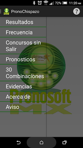 Android application PronoChispazo screenshort