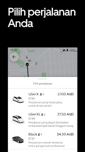 Uber - Pesan perjalanan