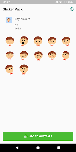 Android application Emoji stickers for WhatsApp screenshort