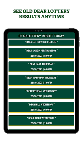 Dear Lottery Result Today 20