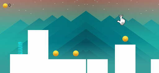 Android application Endless Run Bouncy Spring screenshort
