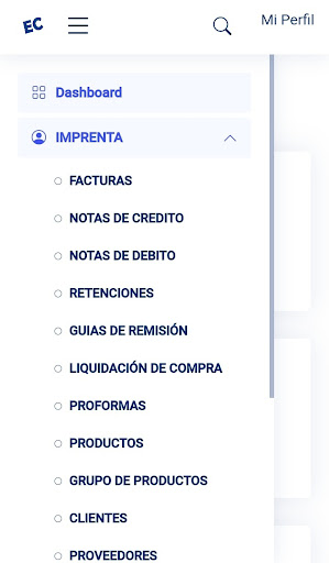 Android application Imprenta Electrónica Ec screenshort