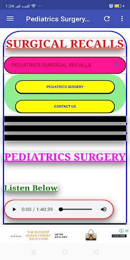 Pediatrics Surgery Recalls