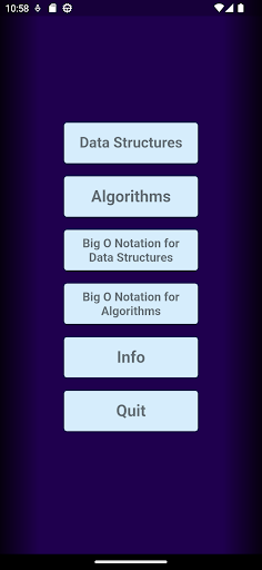 Android application AlgorithmicAlly: Algos & DS screenshort