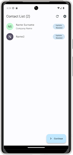 Contacts prefix fix 86 to +370 Screen 2