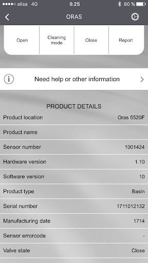 Oras App Screen 2