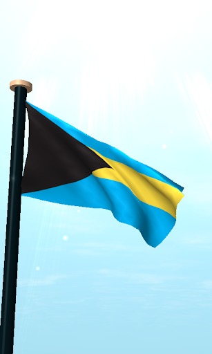 Bahamas Flag 3D Live Wallpaper Screen 2