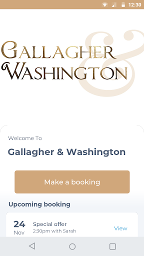 Android application Gallagher & Washington screenshort