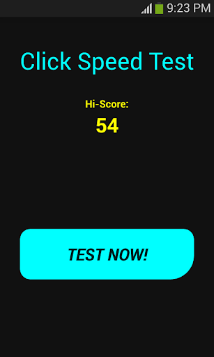 Android application Click Speed Test screenshort