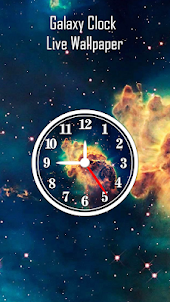 Galaxy Clock Live Wallpaper