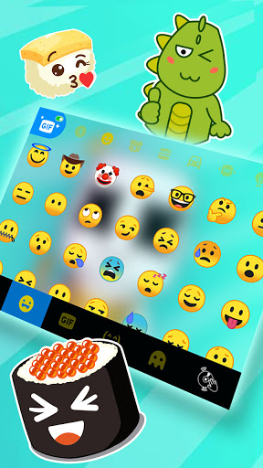 Cute DJ Doodle Keyboard Backgr Screen 3
