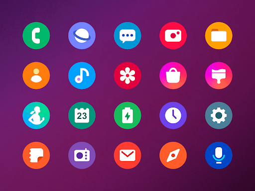 Android application OneNeo 4 - Icon Pack (Round) screenshort